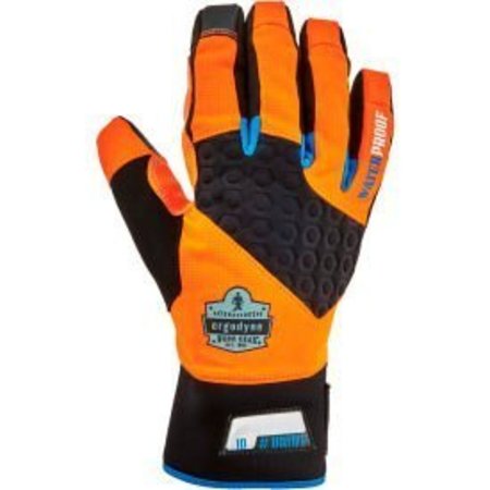ERGODYNE Ergodyne® ProFlex 818WP Medium Performance Thermal Waterproof Utility Gloves, Orange, 17393 17393